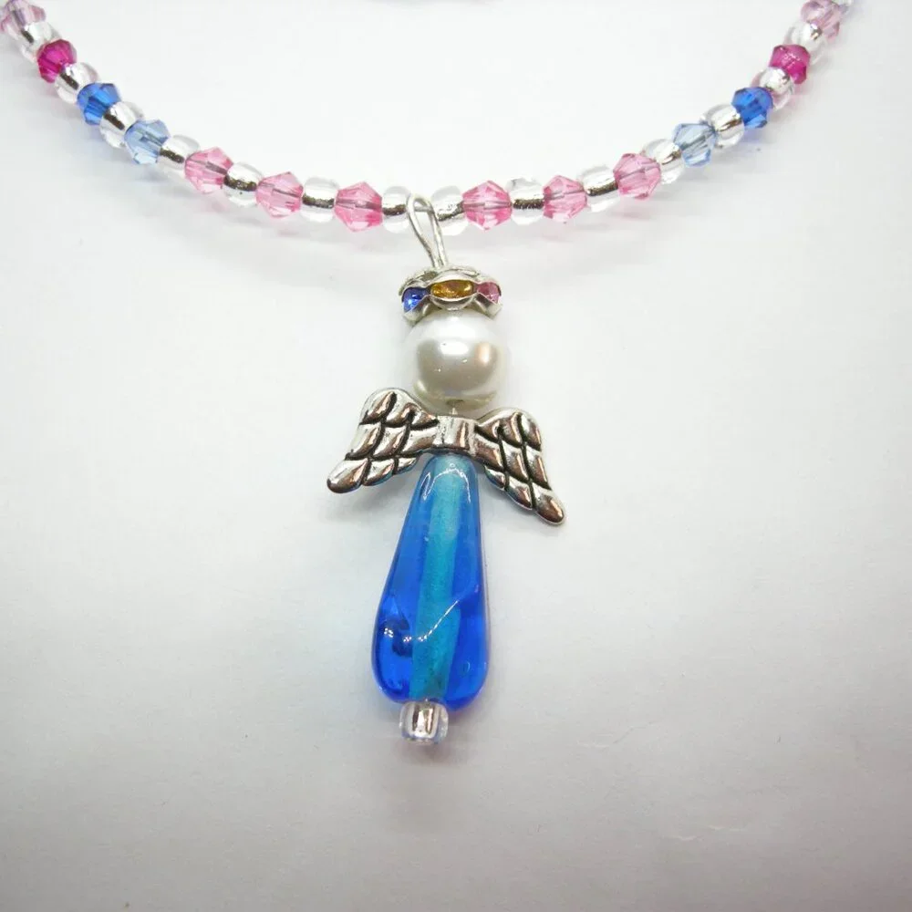 Handcrafted Angel Jewelry Set – Necklace, Bracelet, & Earrings - Picture 6 of 6